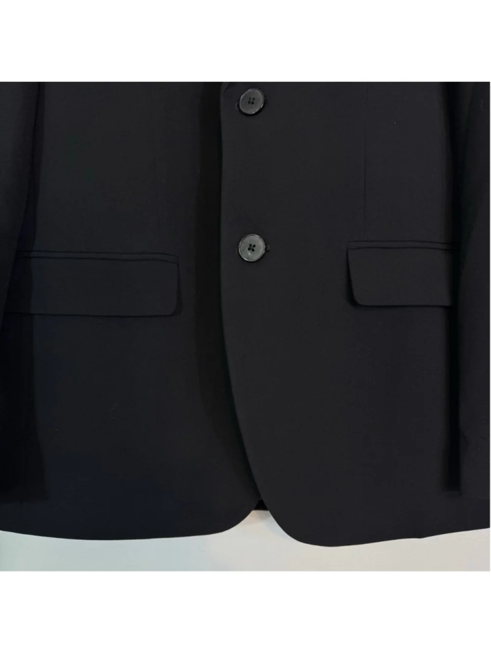 NAUTICA Men's Suit Blazer Modern-Fit Bi-Stretch Solid Black Size 38S